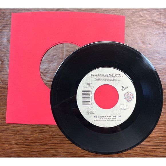 Diana Ross and Al B Sure No Matter What You Do / Al'l Justify Your Love 45 Soul - Picture 3 of 4